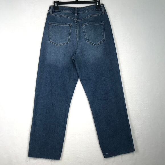 Sincerely Jules Jeans Size‎ 5 Mom Stovepipe Distressed Button Loose Baggy Skater - Picture 5 of 9